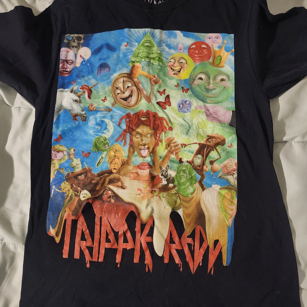 Graphic Black T-Shirt with Colorful Design